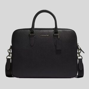 Coach Black Leather Liam Briefcase